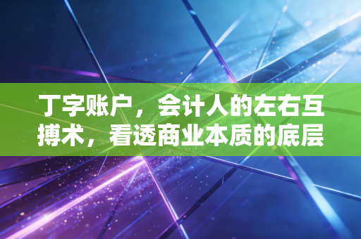 丁字账户，会计人的左右互搏术，看透商业本质的底层罗盘