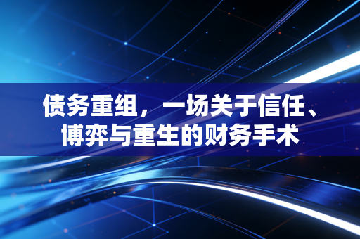 债务重组，一场关于信任、博弈与重生的财务手术