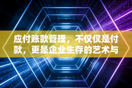 应付账款管理,不仅仅是付款,更是企业生存的艺术与博弈