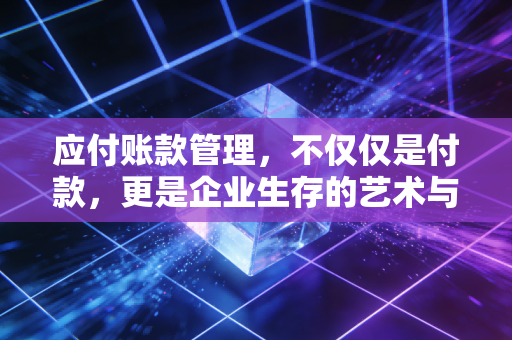应付账款管理，不仅仅是付款，更是企业生存的艺术与博弈