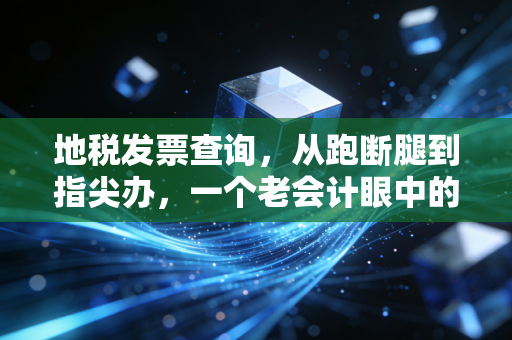 地税发票查询,从跑断腿到指尖办,一个老会计眼中的税务变迁