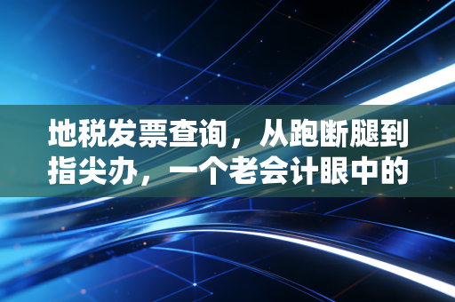 地税发票查询,从跑断腿到指尖办,一个老会计眼中的税务变迁