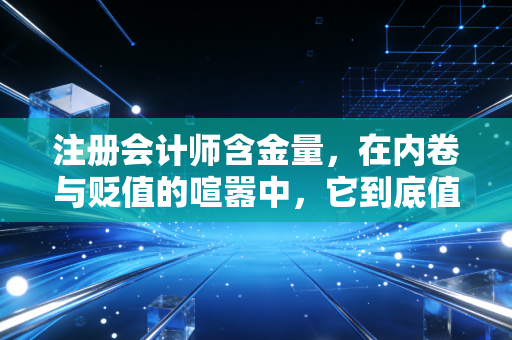 注册会计师含金量,在内卷与贬值的喧嚣中,它到底值不值得你用青春去换?