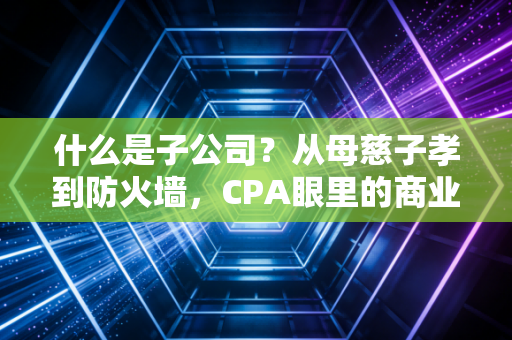 什么是子公司?从母慈子孝到防火墙,CPA眼里的商业帝国拼图
