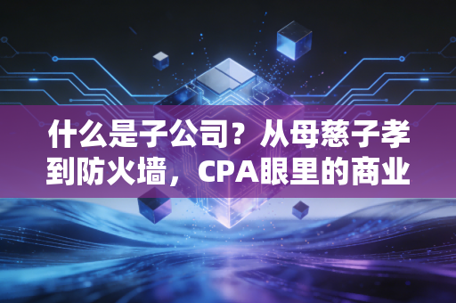 什么是子公司?从母慈子孝到防火墙,CPA眼里的商业帝国拼图