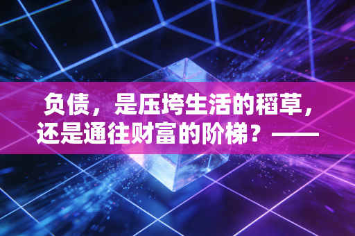 负债,是压垮生活的稻草,还是通往财富的阶梯?——一位注会眼中的借力智慧