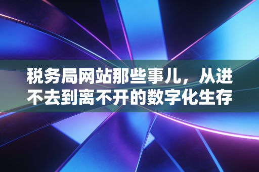 税务局网站那些事儿，从进不去到离不开的数字化生存实录