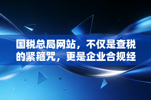 国税总局网站，不仅是查税的紧箍咒，更是企业合规经营的定海神针——一位老会计的深度解读与实战心得