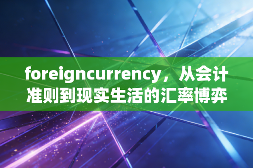 foreigncurrency,从会计准则到现实生活的汇率博弈