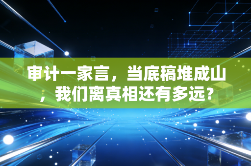 审计一家言,当底稿堆成山,我们离真相还有多远?