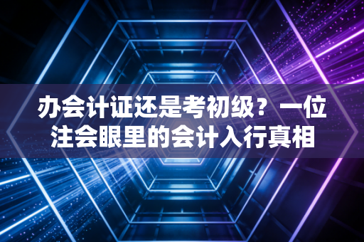 办会计证还是考初级?一位注会眼里的会计入行真相