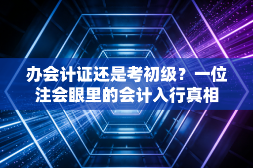 办会计证还是考初级?一位注会眼里的会计入行真相