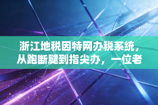 浙江地税因特网办税系统,从跑断腿到指尖办,一位老会计眼中的税务数字化变迁