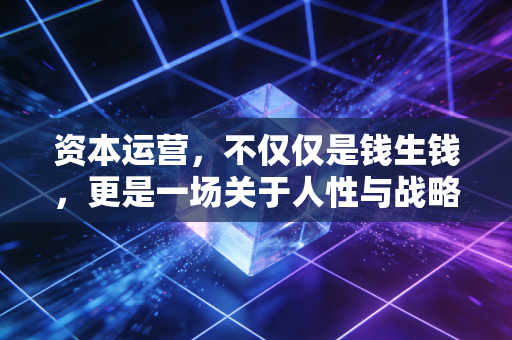 资本运营,不仅仅是钱生钱,更是一场关于人性与战略的深度博弈