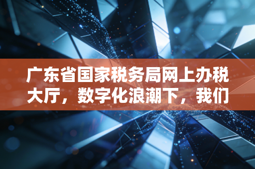 广东省国家税务局网上办税大厅,数字化浪潮下,我们如何从容应对每一次申报