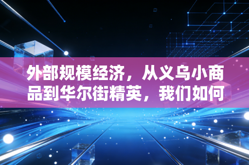 外部规模经济，从义乌小商品到华尔街精英，我们如何借势生长？