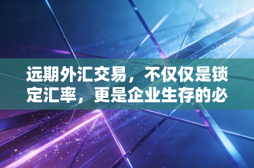 远期外汇交易，不仅仅是锁定汇率，更是企业生存的必修课