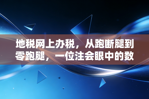 地税网上办税，从跑断腿到零跑腿，一位注会眼中的数字化税改路