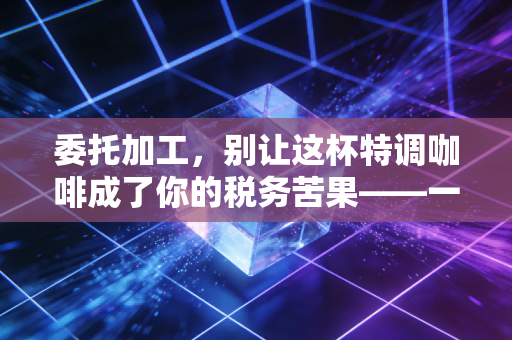 委托加工，别让这杯特调咖啡成了你的税务苦果——一位注会眼中的代工迷局