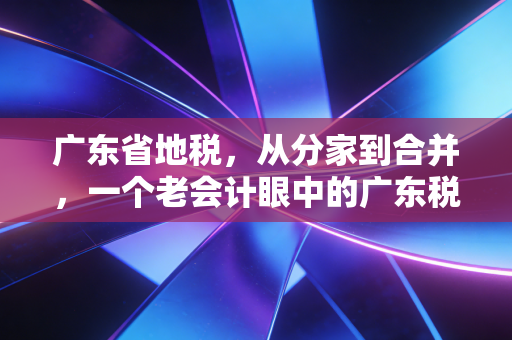广东省地税，从分家到合并，一个老会计眼中的广东税务变迁与温情