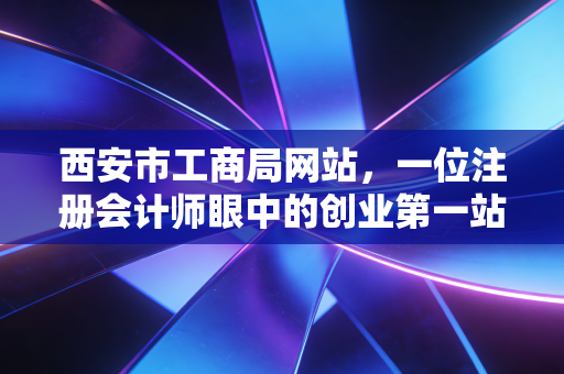 西安市工商局网站，一位注册会计师眼中的创业第一站与数字化变迁