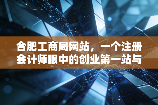 合肥工商局网站，一个注册会计师眼中的创业第一站与数字化生存指南