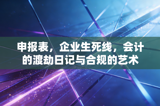 申报表,企业生死线,会计的渡劫日记与合规的艺术