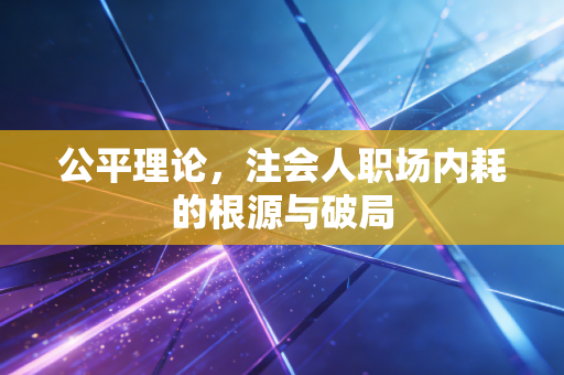 公平理论,注会人职场内耗的根源与破局