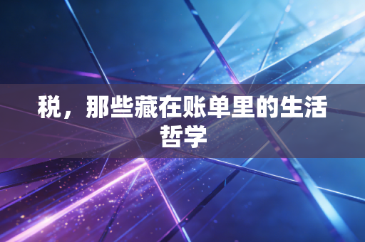 税,那些藏在账单里的生活哲学