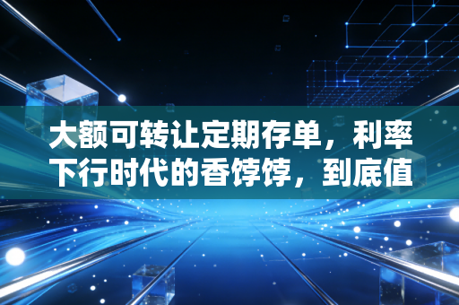 大额可转让定期存单,利率下行时代的香饽饽,到底值不值得咱们普通人去抢?
