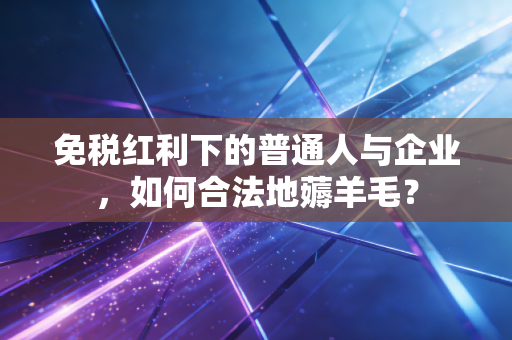免税红利下的普通人与企业,如何合法地薅羊毛?