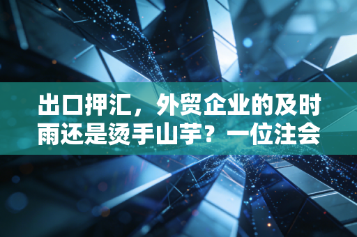 出口押汇，外贸企业的及时雨还是烫手山芋？一位注会眼中的融资真相