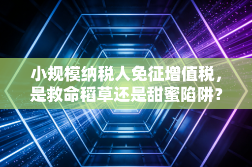 小规模纳税人免征增值税，是救命稻草还是甜蜜陷阱？一位老会计的真心话