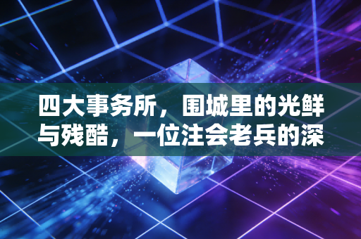 四大事务所，围城里的光鲜与残酷，一位注会老兵的深度复盘