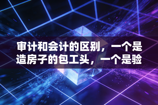 审计和会计的区别,一个是造房子的包工头,一个是验房子的质检员?聊聊这俩行当的爱恨情仇