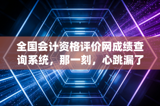 全国会计资格评价网成绩查询系统,那一刻,心跳漏了一拍——聊聊会计考证路上的那些事儿