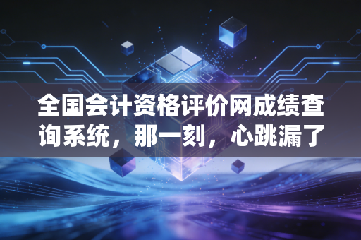 全国会计资格评价网成绩查询系统，那一刻，心跳漏了一拍——聊聊会计考证路上的那些事儿