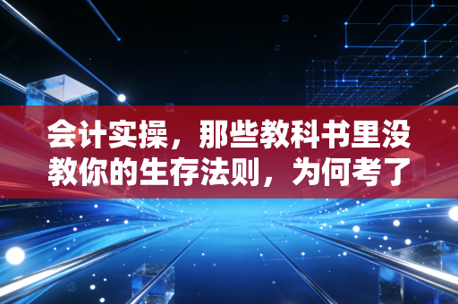 会计实操,那些教科书里没教你的生存法则,为何考了CPA还得从贴发票学起?