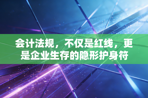 会计法规，不仅是红线，更是企业生存的隐形护身符