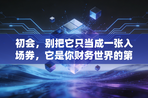 初会,别把它只当成一张入场券,它是你财务世界的第一块基石