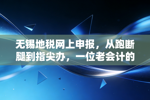 无锡地税网上申报，从跑断腿到指尖办，一位老会计的肺腑之言