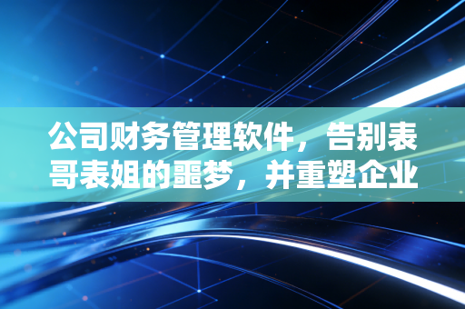公司财务管理软件，告别表哥表姐的噩梦，并重塑企业决策的数字大脑