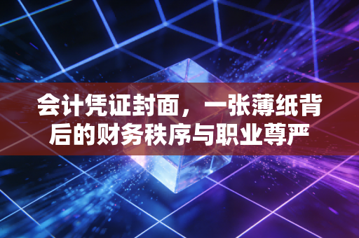 会计凭证封面，一张薄纸背后的财务秩序与职业尊严
