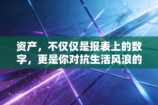资产，不仅仅是报表上的数字，更是你对抗生活风浪的底气