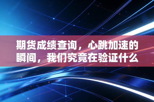 期货成绩查询,心跳加速的瞬间,我们究竟在验证什么?