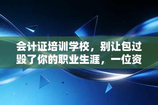 会计证培训学校,别让包过毁了你的职业生涯,一位资深注会人的掏心窝建议