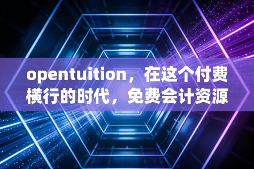 opentuition，在这个付费横行的时代，免费会计资源还能带你走多远？