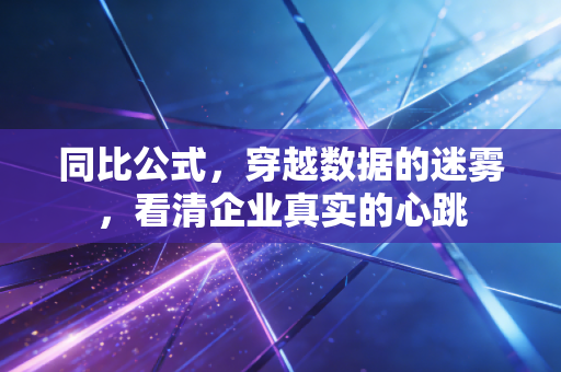 同比公式,穿越数据的迷雾,看清企业真实的心跳