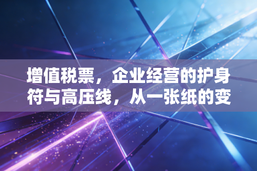 增值税票,企业经营的护身符与高压线,从一张纸的变迁看税务合规的残酷真相