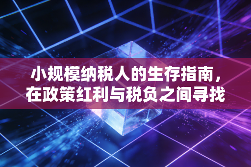 小规模纳税人的生存指南，在政策红利与税负之间寻找最佳平衡点